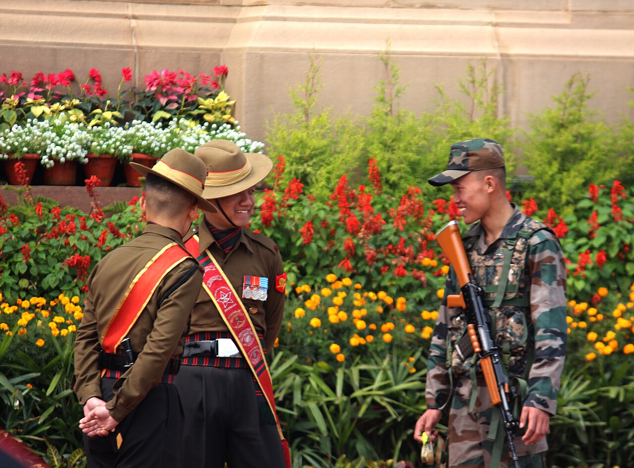 Indian Army soldiers at India Gate