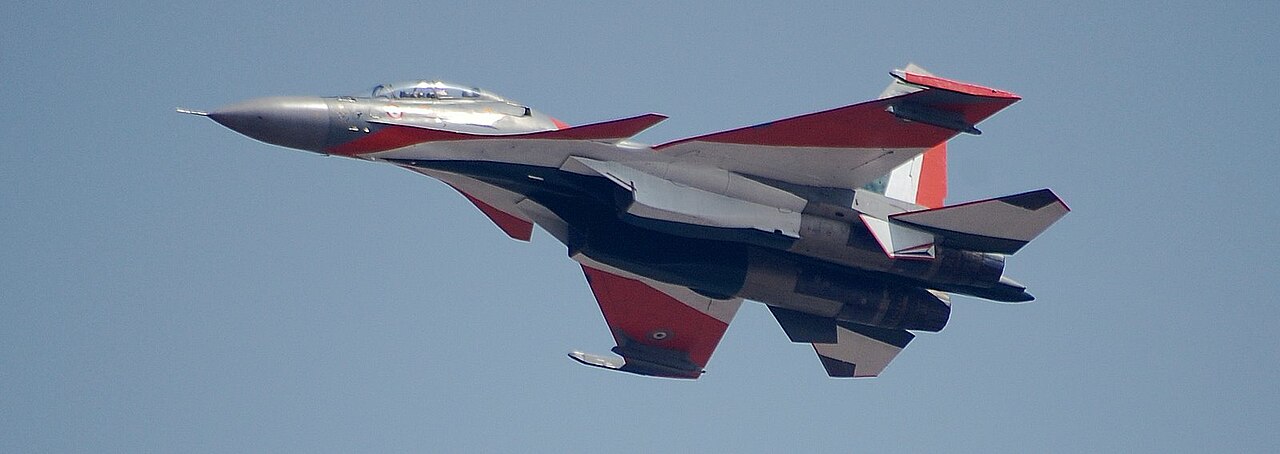 Su-30 MKI performing at an air show